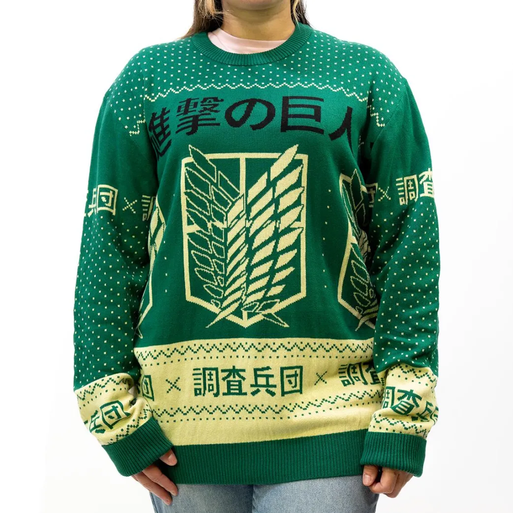Attack On Titan - Scout Regiment Kanji Feiertagspullover - Crunchyroll Exklusiv!