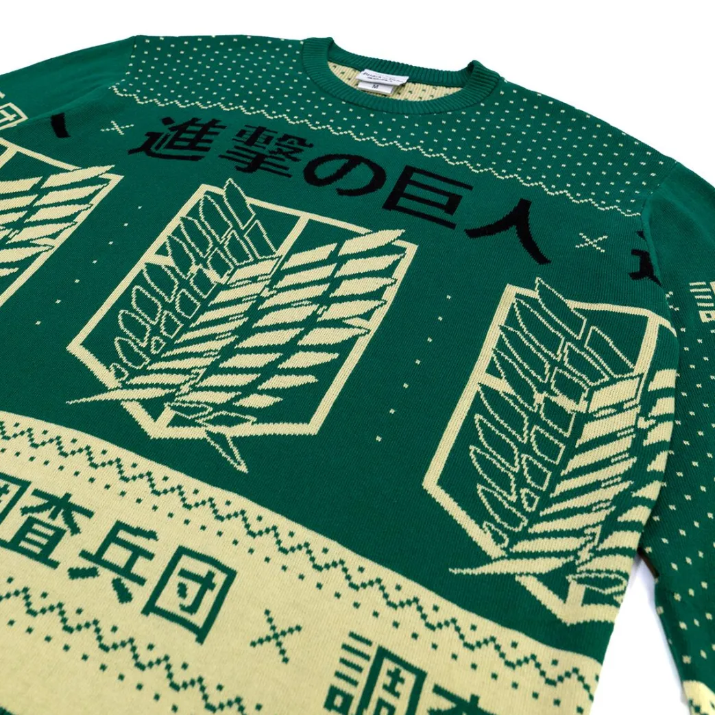Attack On Titan - Scout Regiment Kanji Feiertagspullover - Crunchyroll Exklusiv!
