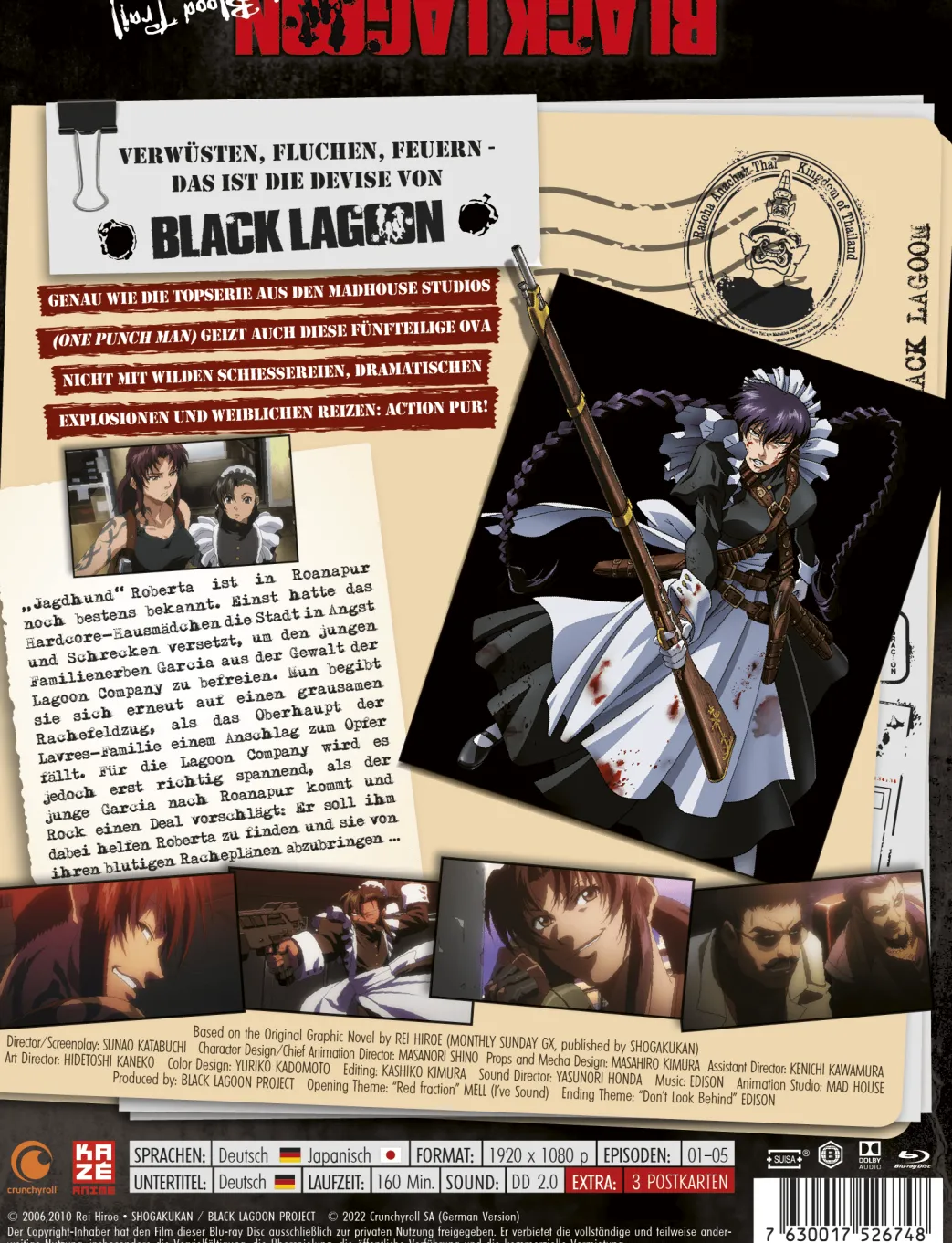 Black Lagoon - Robertas Blood Trail (OVA) - Blu-ray (Deutsch)