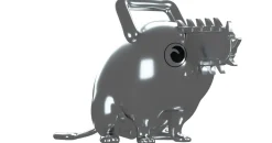 Chainsaw Man � Pochita Vinylfigur (Silver Chrome Ver.) � Exklusiv bei Crunchyroll