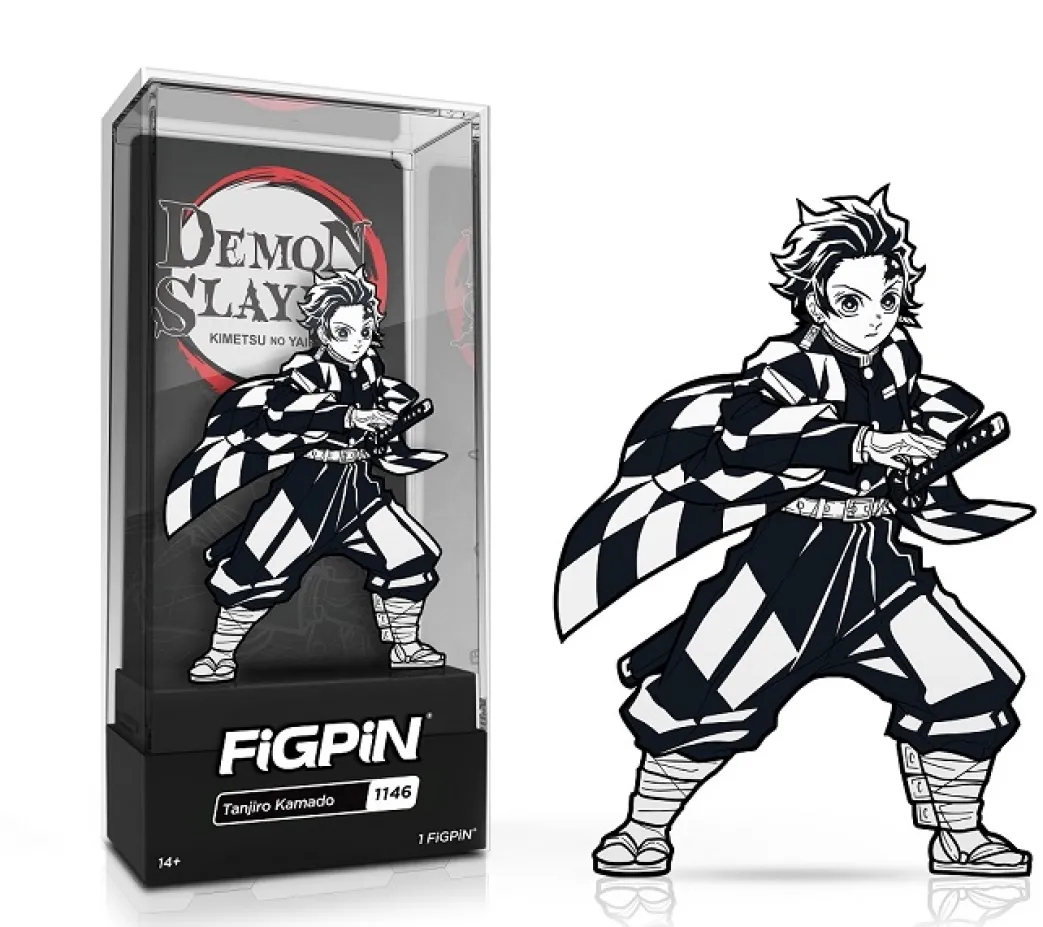 Dämonentöter: Kimetsu no Yaiba – Tanjiro Kamado (B&W Variant Ver.) FiGPiN – Exklusiv bei Crunchyroll