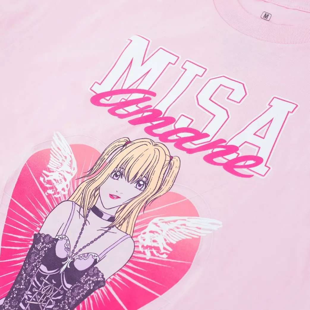 Death Note - Misa Angel Heart Short Sleeve T-Shirt
