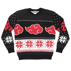 Naruto Shippuden - Akatsuki Fair Isle Feiertagspullover - Crunchyroll Exklusiv!