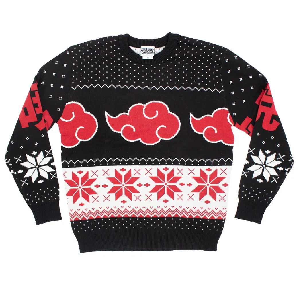 Naruto Shippuden - Akatsuki Fair Isle Feiertagspullover - Crunchyroll Exklusiv!