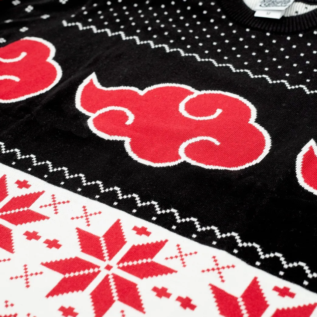 Naruto Shippuden - Akatsuki Fair Isle Feiertagspullover - Crunchyroll Exklusiv!