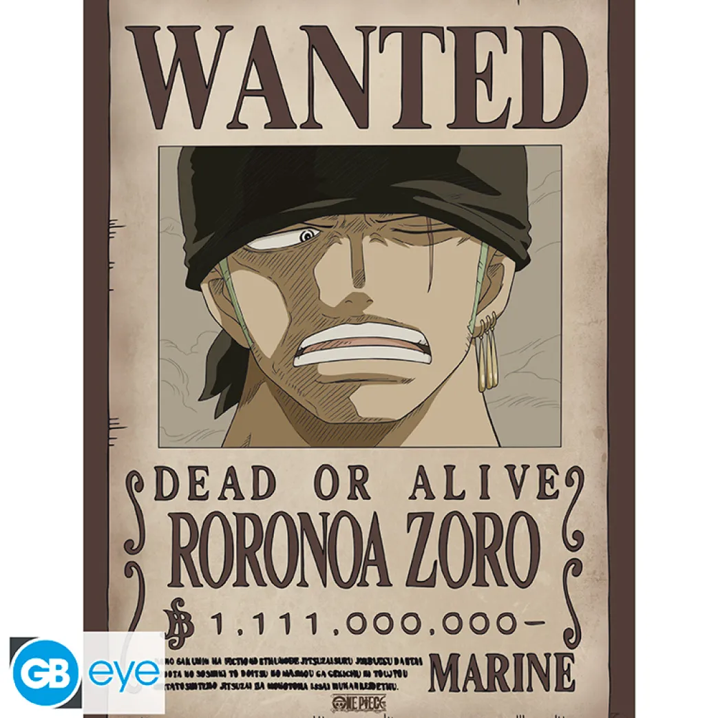 One Piece - Poster Chibi 52X38 - Wanted Zoro Wano